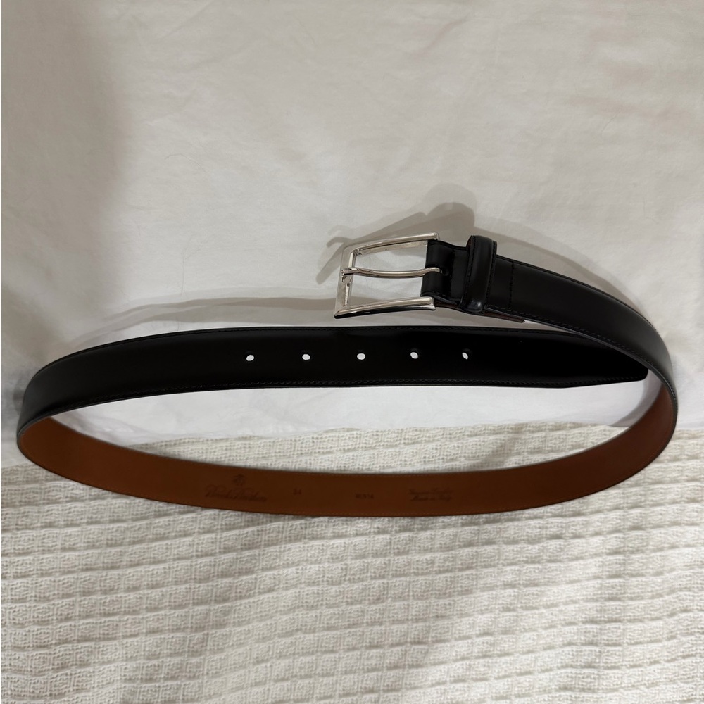 Brooks Brothers Black Leather Belt